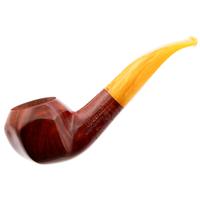 Genod Soleil Levant Smooth Paneled Rhodesian with Yellow Lucite (240)