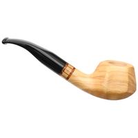 Molina Zebrano Olivewood Paneled Bent Brandy (9mm)