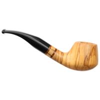 Molina Zebrano Olivewood Paneled Bent Brandy (9mm)