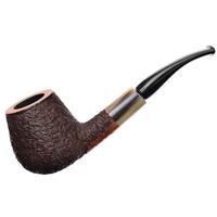 American Estates Randy Wiley Partially Rusticated Bent Brandy with Horn (Pipes & Tobaccos Magazine Pipe of the Year) (16-50) (2016) (Unsmoked)