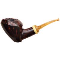 American Estates Yeti Smooth Bent Dublin Sitter with Bakelite and Boxwood (756)