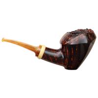 American Estates Yeti Smooth Bent Dublin Sitter with Bakelite and Boxwood (756)