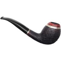 Danish Estates Stanwell Partially Sandblasted Bent Egg with Silver (1998) (Unsmoked)