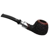 Danish Estates Stanwell Partially Rusticated Bent Pot Pipe of the Year 2001 with Silver (9mm)