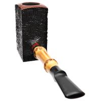 Danish Estates Tom Eltang Partially Sandblasted Square Poker with Bamboo (Unsmoked)