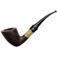 Danish Estates Stanwell Brazilia Sandblasted Bent Dublin with Horn (138) (1970s-1990s)