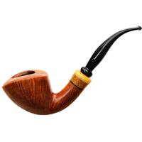 Danish Estates W.O. Larsen Straight Grain Smooth Bent Dublin (Pearl)