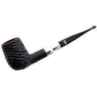 Danish Estates Stanwell Sandblasted Billiard with Silver