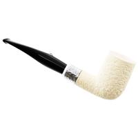 English Estates Barling Ivory 1812 Meerschaum Rusticated with Silver (with Case) (9mm) (Unsmoked)