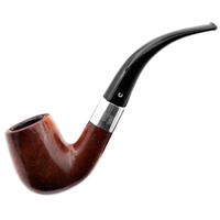 English Estates Comoy's De Luxe Smooth Bent Billiard with Silver (42) (pre-1980)