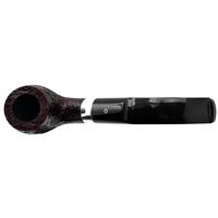 English Estates Ashton Pebble Grain Bent Billiard with Silver (LX) (Unsmoked)