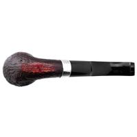 English Estates Ashton Pebble Grain Bent Billiard with Silver (LX) (Unsmoked)