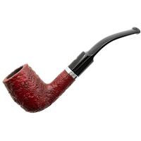 English Estates Ashton Pebble Grain Bent Billiard with Silver (XX) (Unsmoked)