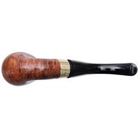 Irish Estates Peterson Mark Twain Smooth Bent Billiard with 9K Gold (P-Lip) (1985) (Unsmoked)