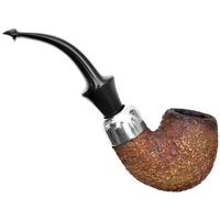 Irish Estates Peterson Meerschaum Rusticated Bent Billiard (P-Lip) (1970s)