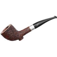 Italian Estates Savinelli 135th Anniversary Rusticated Cutty with Silver and Stand (6mm)
