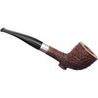 Italian Estates Savinelli 135th Anniversary Rusticated Cutty with Silver and Stand (6mm)