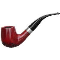 Italian Estates T. Cristiano Metamorfosi Partially Rusticated Bent Billiard with Silver (50) (C2) (9mm) (Unsmoked)