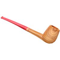 Italian Estates Michele Brentegani Sandblasted Olivewood Bent Billiard