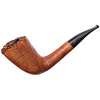 Italian Estates Savinelli Autograph Partially Sandblasted Paneled Bent Dublin (4) (6mm)