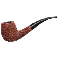 Italian Estates Mastro de Paja Brugo Rusticated Bent Billiard (0C) (Media) (One Sun) (Unsmoked)