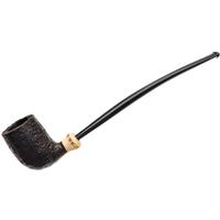 Italian Estates Musico Foundation Sandblasted Bent Billiard Churchwarden with Bamboo