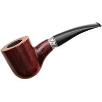 Italian Estates Ser Jacopo Picta Magritte Smooth Bent Billiard with Silver (08) (Unsmoked)