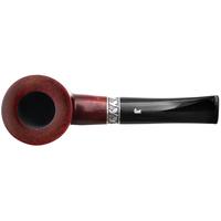 Italian Estates Ser Jacopo Picta Magritte Smooth Bent Billiard with Silver (08) (Unsmoked)