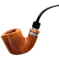 Italian Estates Don Carlos Smooth Bent Billiard with Silver (DF) (Two Note) (9mm)