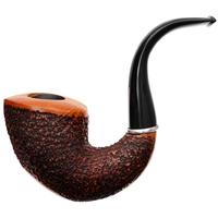 Italian Estates Ser Jacopo Insanus Rusticated Bent Dublin Sitter with Silver (R1) (D) (8) (Unsmoked)