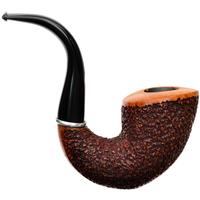 Italian Estates Ser Jacopo Insanus Rusticated Bent Dublin Sitter with Silver (R1) (D) (8) (Unsmoked)