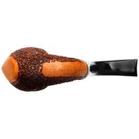 Italian Estates Ser Jacopo Insanus Rusticated Bent Dublin Sitter with Silver (R1) (D) (8) (Unsmoked)