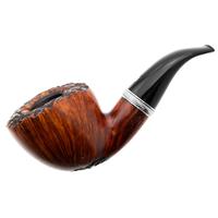 Italian Estates Ser Jacopo Unigena Partially Rusticated Bent Dublin with Silver (Maxima)