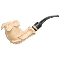 Misc. Estates Jan Pipes Boxwood Carved Tulip (Unsmoked)