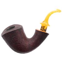 Misc. Estates Petr Pohludka Partially Sandblasted Bent Dublin (9mm)